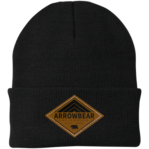 Arrowbear Retro Diamond - Patch Beanie - Wears The MountainHatsCustomCat