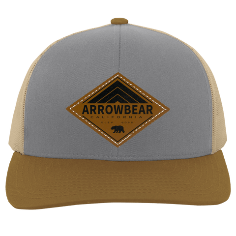Arrowbear Retro Diamond - Patch Trucker Hat - Wears The MountainTrucker HatsCustomCat