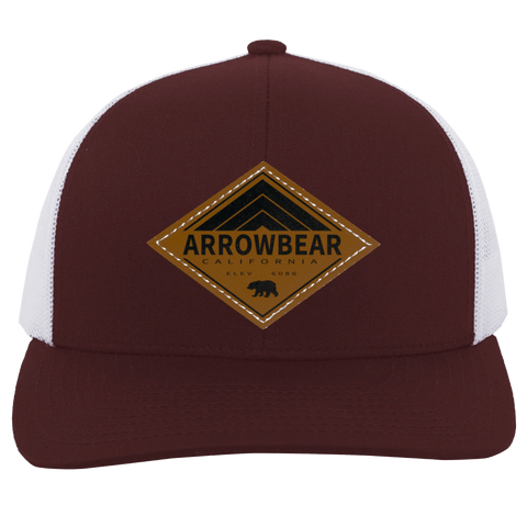 Arrowbear Retro Diamond - Patch Trucker Hat - Wears The MountainTrucker HatsCustomCat