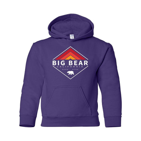 Big Bear Lake Retro Diamond - Youth Hoodie - Wears The MountainSweaters/HoodiesPrint Melon Inc.