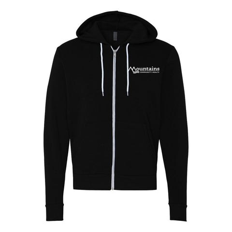 Mountains Community Health NEW - Zip-up Hoodie (White Logo)