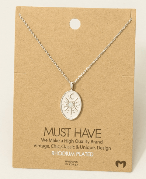 Celestial Moon Pendant - Necklace - Wears The MountainWears The Mountain