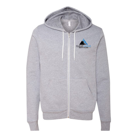 Clear Image Services - Zip - Up Hoodie - Wears The MountainSweaters/HoodiesPrint Melon Inc.