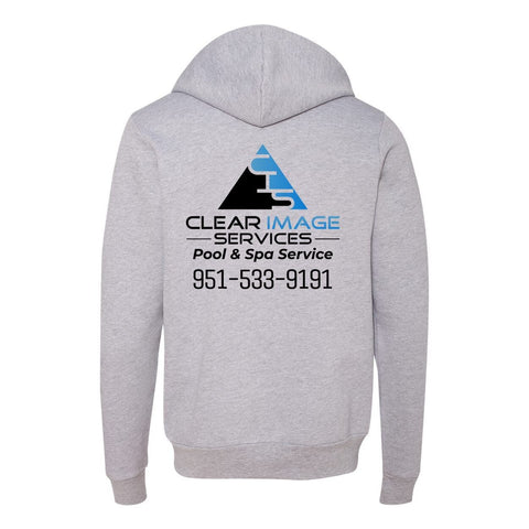 Clear Image Services - Zip - Up Hoodie - Wears The MountainSweaters/HoodiesPrint Melon Inc.