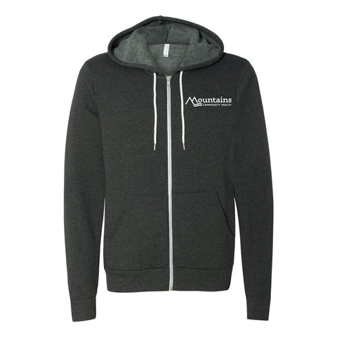 Mountains Community Health NEW - Zip-up Hoodie (White Logo)