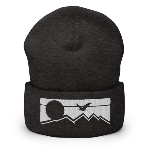 Flying Sunset - Embroidered Cuffed Beanie - Wears The MountainWears The Mountain