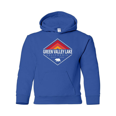 Green Valley Lake Retro Diamond - Youth Hoodie - Wears The MountainSweaters/HoodiesPrint Melon Inc.