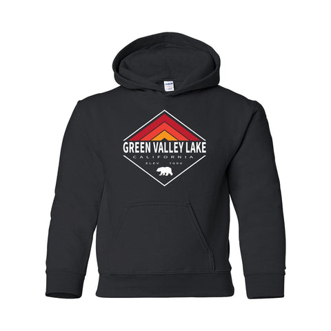 Green Valley Lake Retro Diamond - Youth Hoodie - Wears The MountainSweaters/HoodiesPrint Melon Inc.