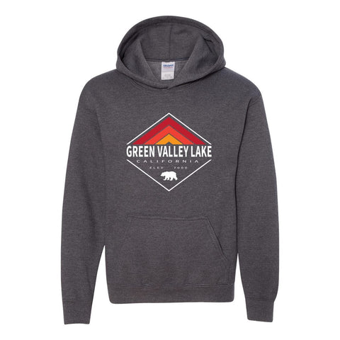 Green Valley Lake Retro Diamond - Youth Hoodie - Wears The MountainSweaters/HoodiesPrint Melon Inc.