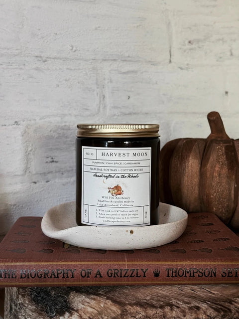 Harvest Moon (Pumpkin, Chai Spice, Cardamom) - Wildfire Apothecary Candle - Wears The MountainCandlesWildfire Apothecary