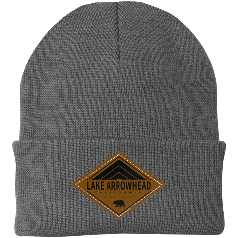 Lake Arrowhead Retro Diamond - Patch Beanie - Wears The MountainHatsCustomCat