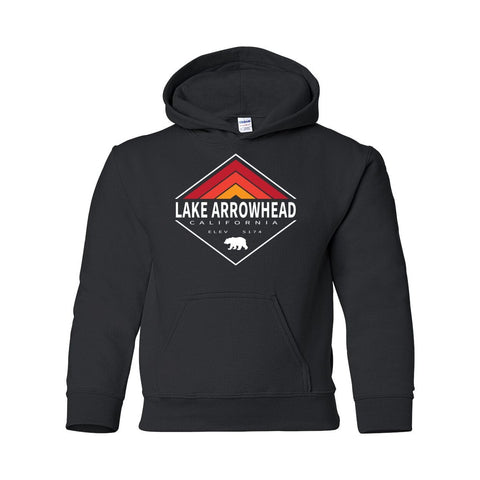 Lake Arrowhead Retro Diamond - Youth Hoodie - Wears The MountainSweaters/HoodiesPrint Melon Inc.