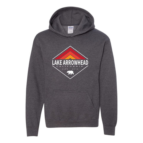 Lake Arrowhead Retro Diamond - Youth Hoodie - Wears The MountainSweaters/HoodiesPrint Melon Inc.
