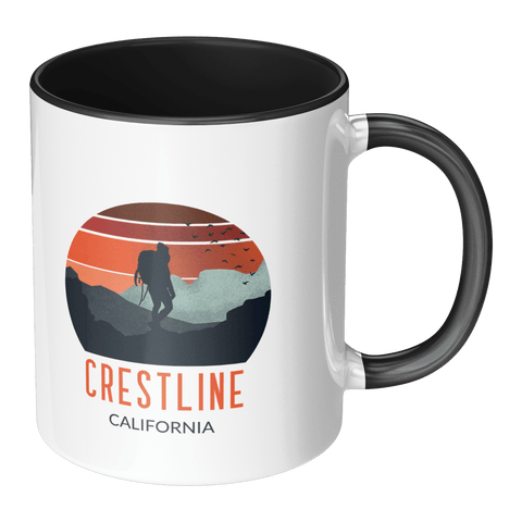 Lake Gregory/Crestline Backpacker Sunset - Accent Coffee Mug - Wears The MountainCoffee Mugsteelaunch