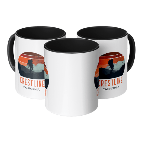 Lake Gregory/Crestline Backpacker Sunset - Accent Coffee Mug - Wears The MountainCoffee Mugsteelaunch