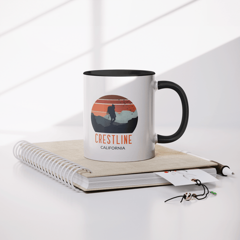 Lake Gregory/Crestline Backpacker Sunset - Accent Coffee Mug - Wears The MountainCoffee Mugsteelaunch