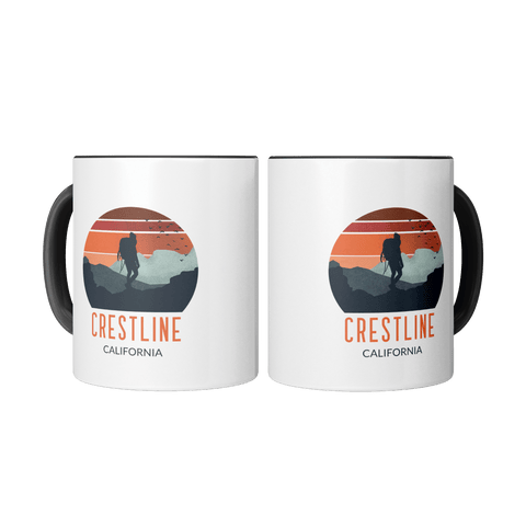 Lake Gregory/Crestline Backpacker Sunset - Accent Coffee Mug - Wears The MountainCoffee Mugsteelaunch