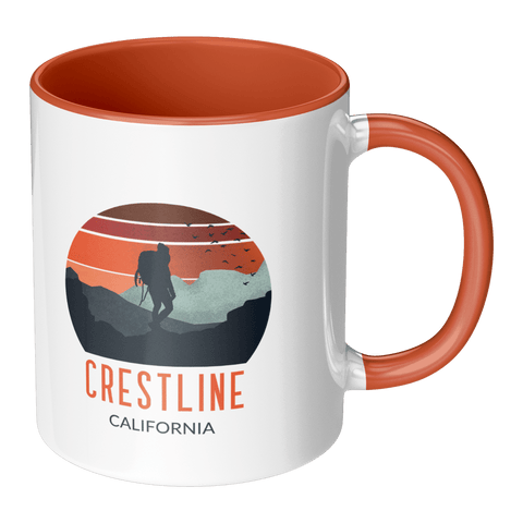 Lake Gregory/Crestline Backpacker Sunset - Accent Coffee Mug - Wears The MountainCoffee Mugsteelaunch