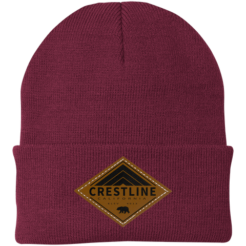 Lake Gregory/Crestline Retro Diamond - Patch Beanie - Wears The MountainHatsCustomCat
