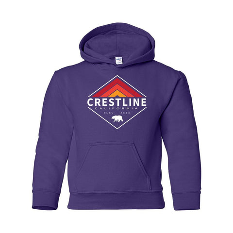 Lake Gregory/Crestline Retro Diamond - Youth Hoodie - Wears The MountainSweaters/HoodiesPrint Melon Inc.