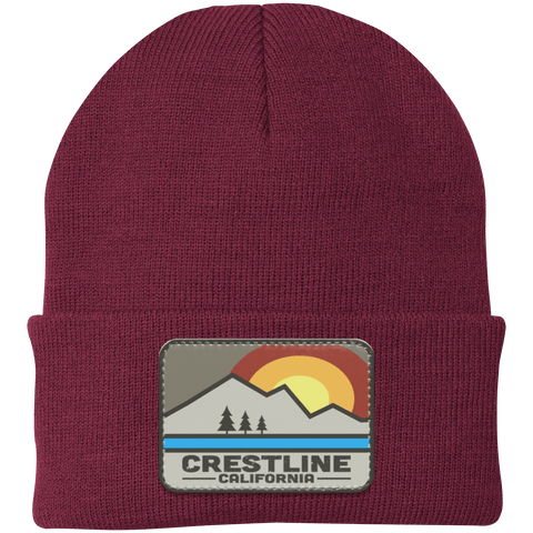 Lake Gregory/Crestline Retro Range - Patch Beanie - Wears The MountainHatsCustomCat
