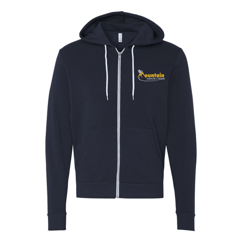 Mountain Counseling - Sponge Fleece Zip-up - Wears The MountainSweaters/HoodiesPrint Melon Inc.