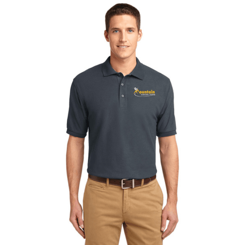 Mountain Counseling & Training - Men's Easy Care Polo - Wears The MountainWears The Mountain