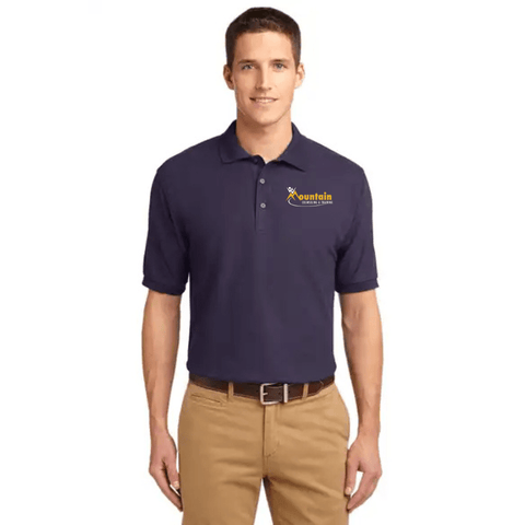 Mountain Counseling & Training - Men's Easy Care Polo - Wears The MountainWears The Mountain