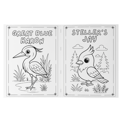 Plants and Animals of Lake Arrowhead - Coloring Book (Ages 2+) - Wears The MountainBooksteelaunch