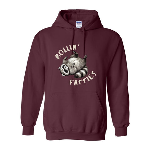 Rollin Fatties - Hooded Sweatshirt - Wears The MountainSweaters/HoodiesPrint Melon Inc.