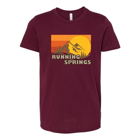 Running Springs Fall Sunset - Youth Jersey T - Wears The MountainT-ShirtsPrint Melon Inc.