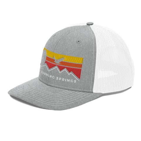Running Springs Flying Sunset - Trucker Hat - Wears The MountainWears The Mountain