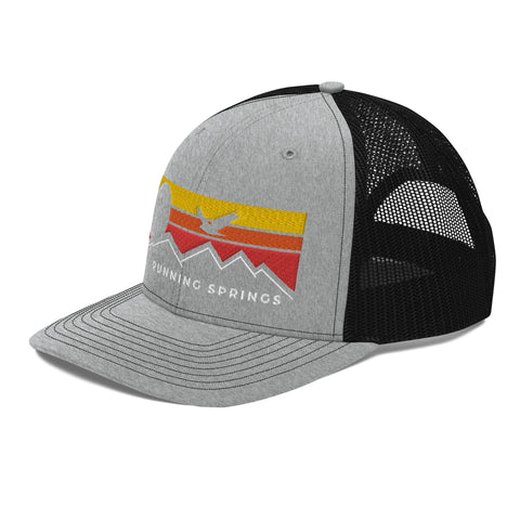 Running Springs Flying Sunset - Trucker Hat - Wears The MountainWears The Mountain