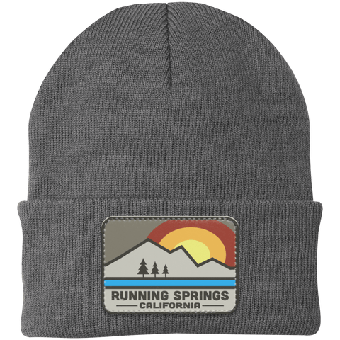 Running Springs Retro Range - Patch Beanie - Wears The MountainHatsCustomCat