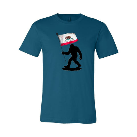 Sasquatch: California Flag - Unisex Jersey T - Wears The MountainT-ShirtsPrint Melon Inc.