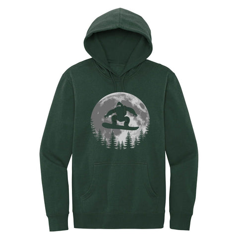 Sasquatch Snowboard at Dusk - Hoodie - Wears The MountainSweaters/HoodiesPrint Melon Inc.