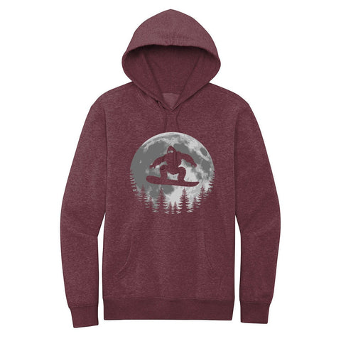 Sasquatch Snowboard at Dusk - Hoodie - Wears The MountainSweaters/HoodiesPrint Melon Inc.