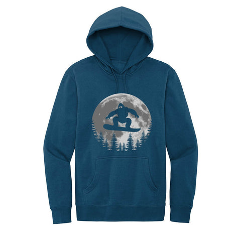 Sasquatch Snowboard at Dusk - Hoodie - Wears The MountainSweaters/HoodiesPrint Melon Inc.