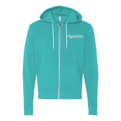 Mountains Community Health NEW - Zip-up Hoodie (White Logo)