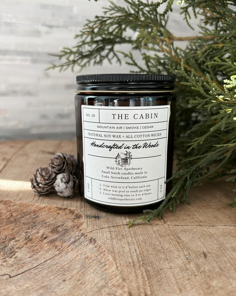 The Cabin (cedar, smoke) - Wildfire Apothecary Candle - Wears The MountainCandlesWildfire Apothecary
