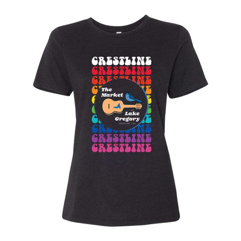 The Market at Lake Gregory Retro Vibe - Women's Relaxed Fit Jersey T - Wears The MountainT-ShirtsPrint Melon Inc.