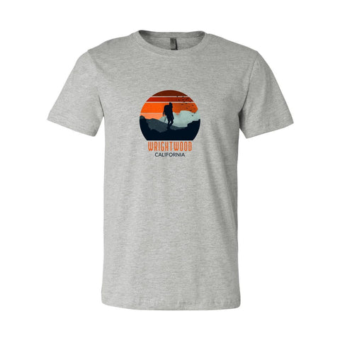 Wrightwood Backpacker Sunset - Unisex Jersey T - Wears The MountainT-ShirtsPrint Melon Inc.