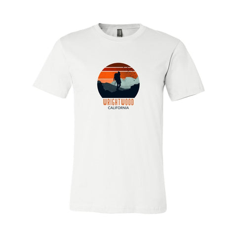Wrightwood Backpacker Sunset - Unisex Jersey T - Wears The MountainT-ShirtsPrint Melon Inc.