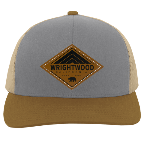 Wrightwood Retro Diamond - Patch Trucker Hat - Wears The MountainTrucker HatsCustomCat
