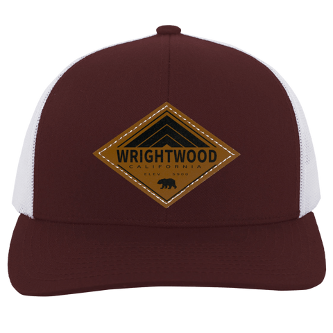 Wrightwood Retro Diamond - Patch Trucker Hat - Wears The MountainTrucker HatsCustomCat