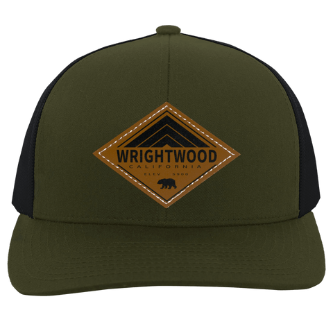 Wrightwood Retro Diamond - Patch Trucker Hat - Wears The MountainTrucker HatsCustomCat