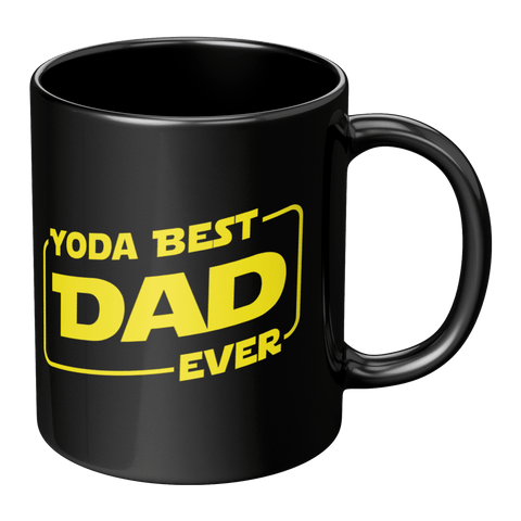 Yoda Best Dad - Black Mug - Wears The MountainCoffee Mugsteelaunch