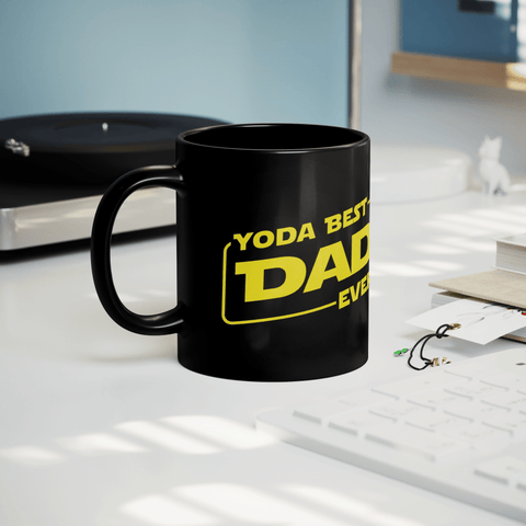 Yoda Best Dad - Black Mug - Wears The MountainCoffee Mugsteelaunch