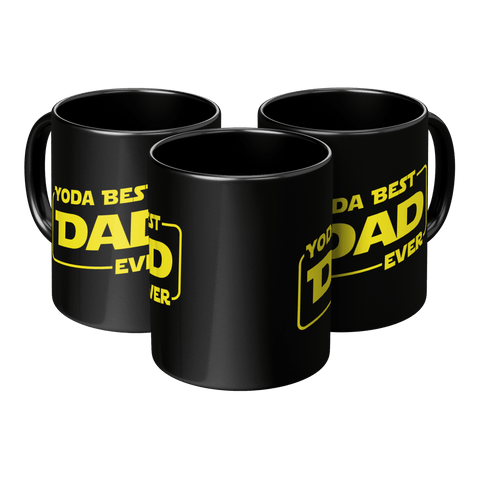 Yoda Best Dad - Black Mug - Wears The MountainCoffee Mugsteelaunch