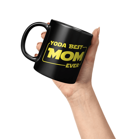 Yoda Best Mom - Black Mug - Wears The MountainCoffee Mugsteelaunch